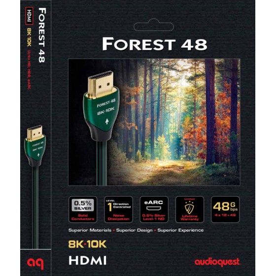 AUDIOQUEST FOREST  Câble HDMI 2.1 TAILLE 2 Mètres