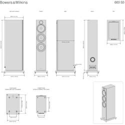 Bowers &amp; Wilkins 603 S3 (à l'unité)