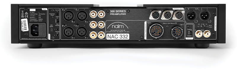 NAIM NAC 332 - Connectiques Préamplificateur