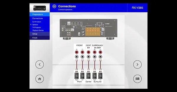 YAMAHA RXA8A - AV SETUP